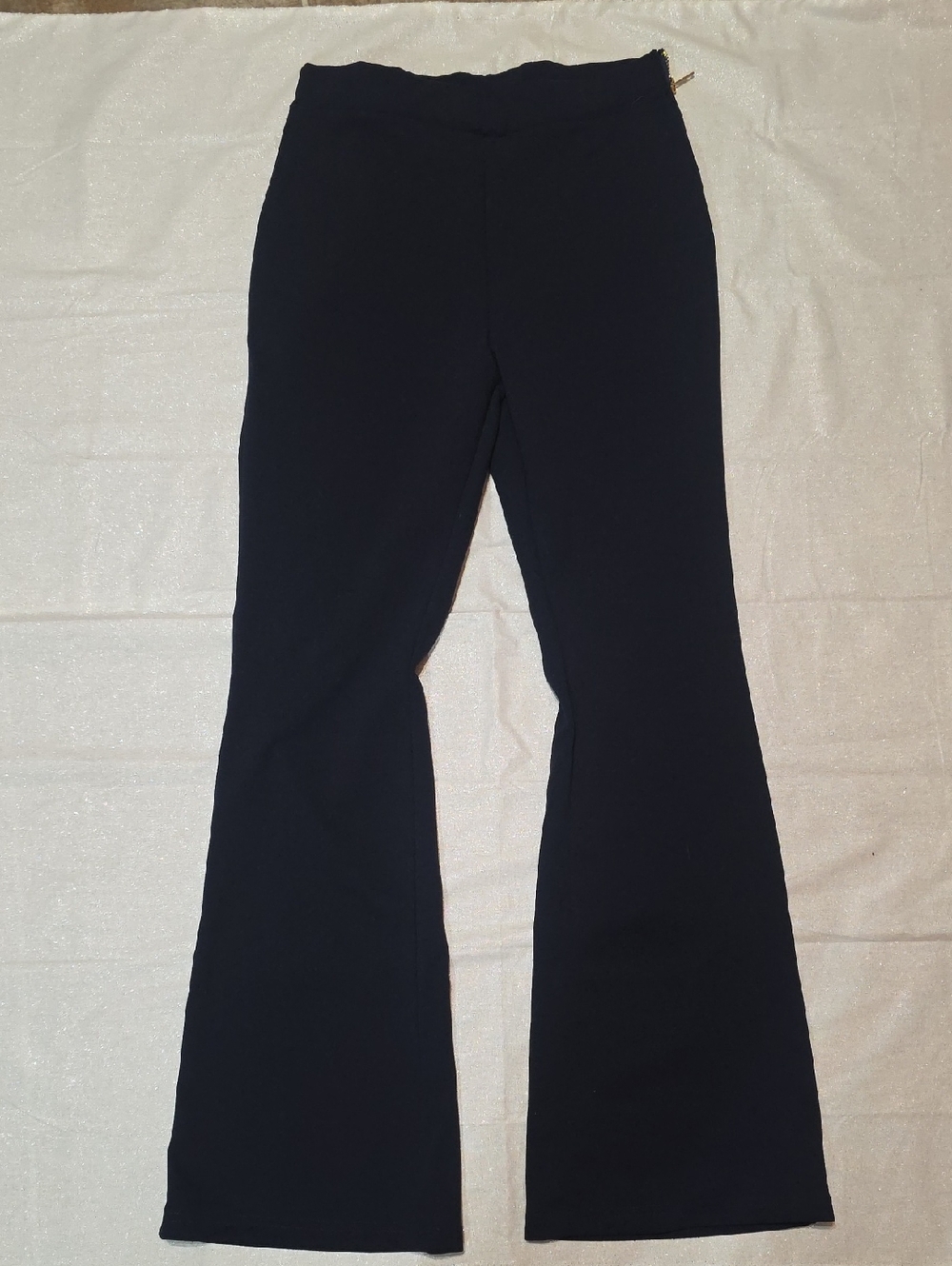 SHEIN Blue Trousers With Side Zipper